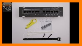 How to install a 12 Port Cat5e/Cat6 wallmount Patch Panel