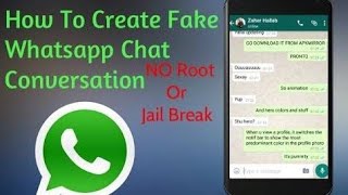 How To Creat A Fake Chat On WhatsApp screenshot 4