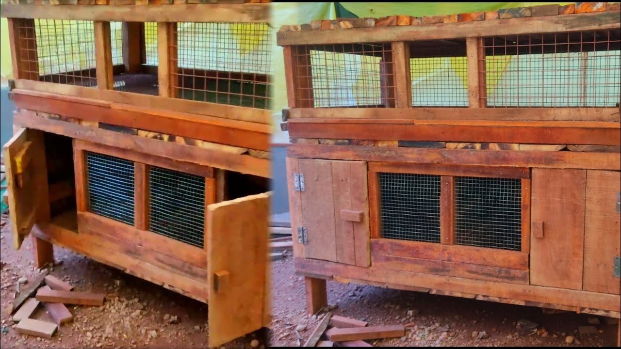 How To Make Chicken Cage at Your Home Using Wood and Iron Net | #leftkingmedia