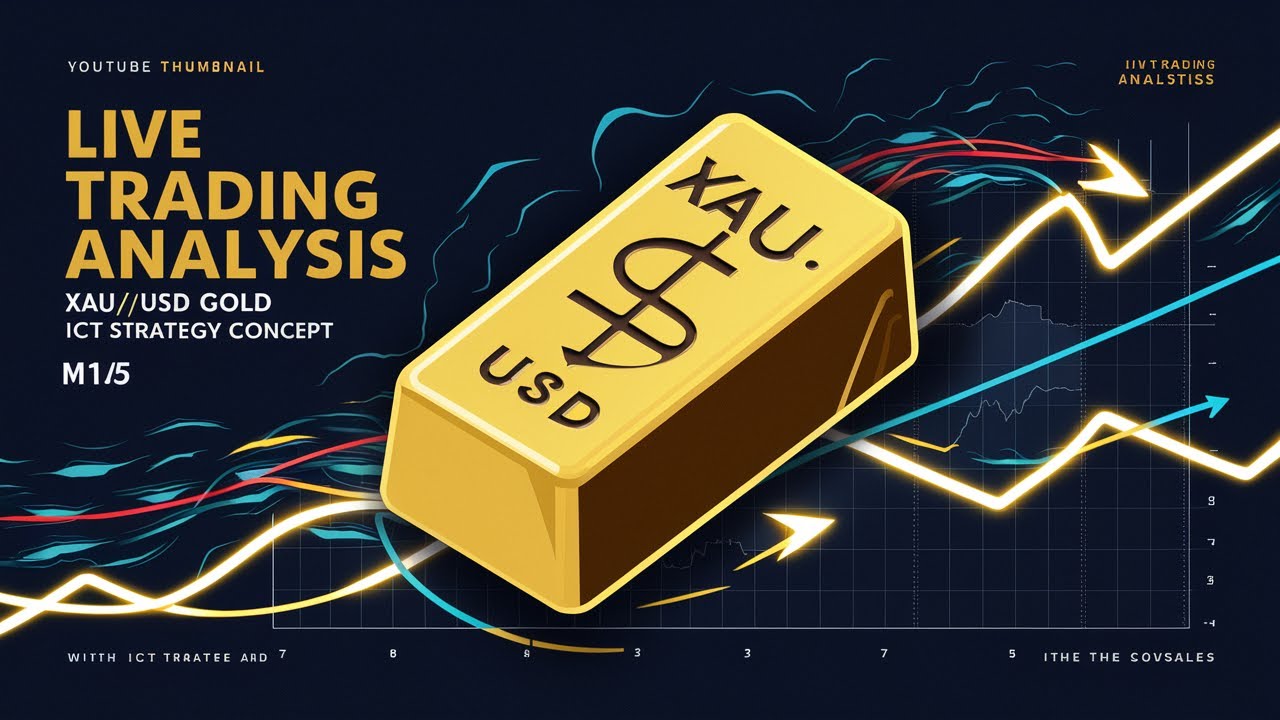 🔴 Live Trading Analysis XAU/USD Gold: ICT Strategy Concept on M15 🔴 ...
