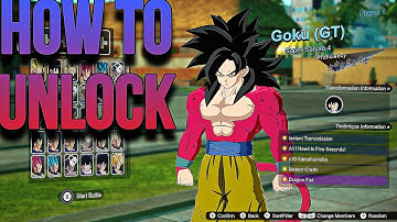 How to unlock SSJ4 GOKU/ GOKU (GT) DRAGONBALL: Sparking! Zero