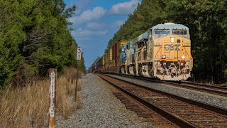 [4K] CSX #730’s Early K5HL Leads Late Intermodal I136 through Reams, VA! | 4/4/2026