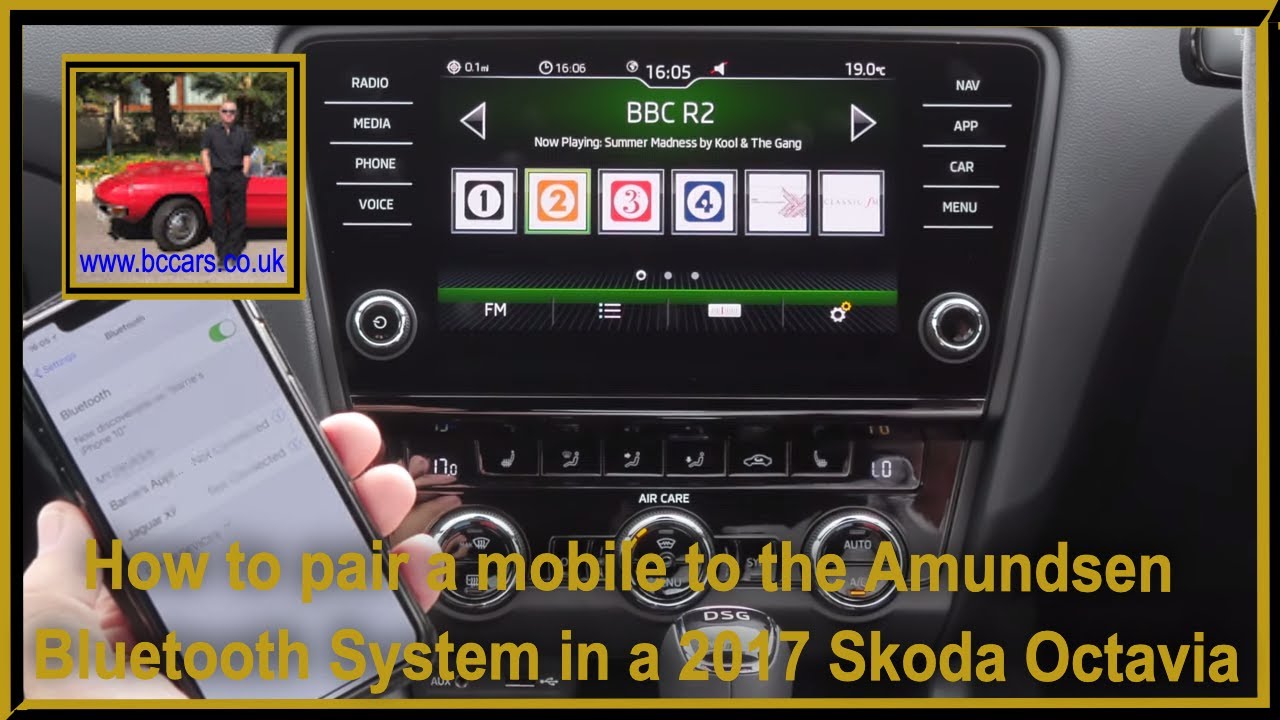 Amundsen skoda активация блютуз
