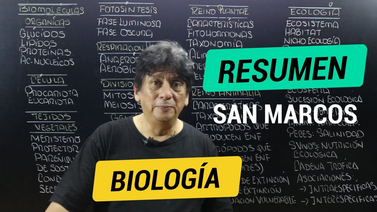 [1/2] Biología - Resumen | San Marcos 2020