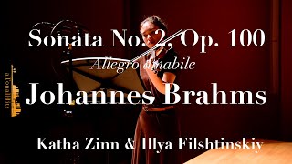 Brahms- Violin Sonata No. 2, I. Allegro amabile.  Katha Zinn, violin.  Illya Filshtinskiy, piano.