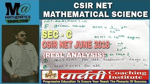Csir net june 2018 answer key | sec - C | real analysis | Mathematical science