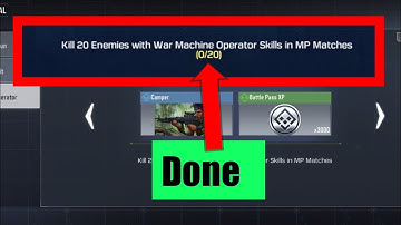 Kill 10 enemies with war machine operator skill in mp matches