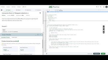 Intersection Point in Y Shapped Linked Lists(GFG Solution)