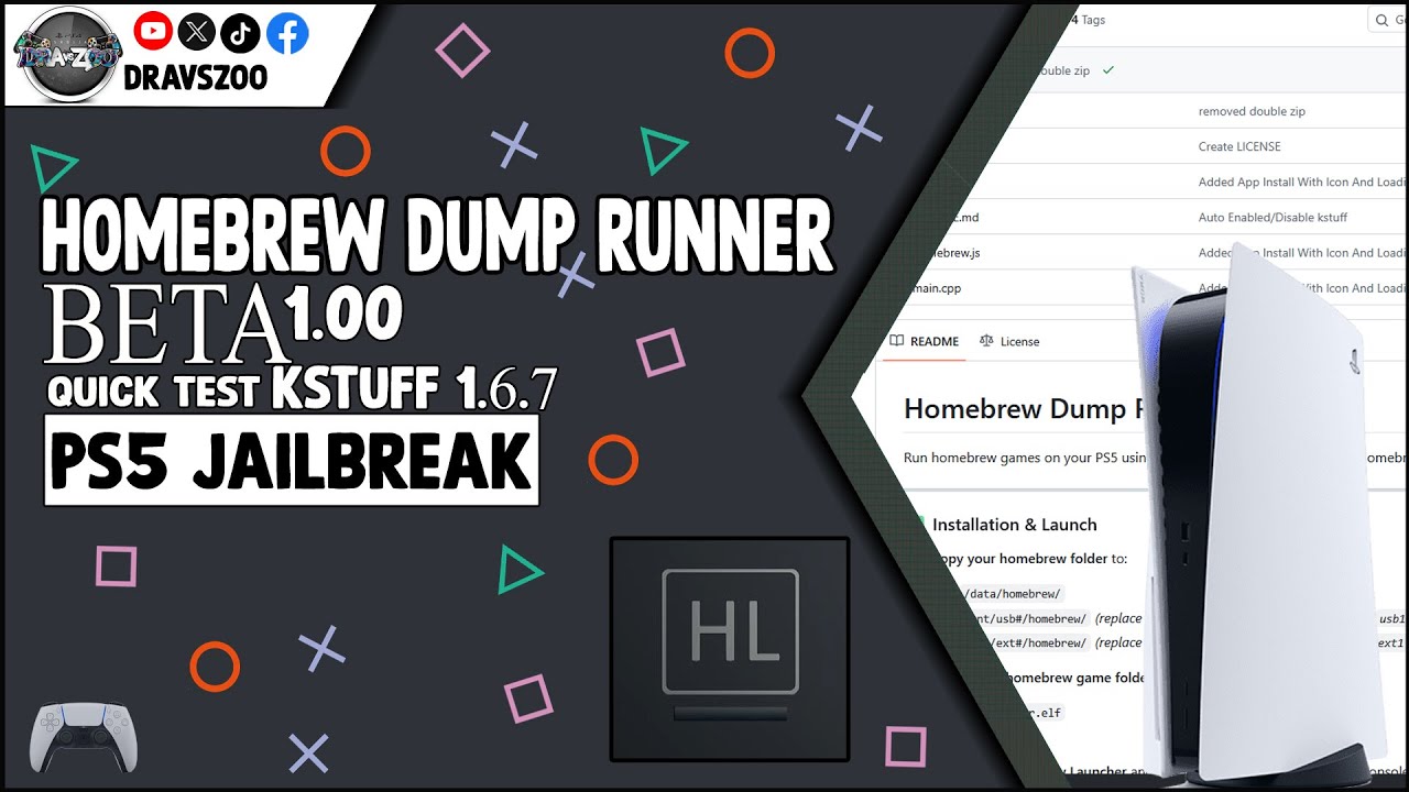 PS5 Dump Runner 1.00 Beta TEST | Kstuff 1.6.7 | Run Games from the Home Menu