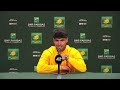 Carlos Alcaraz has media room buzzing | Quarterfinal | BNP Paribas Open