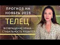 УРАН ВОЗВРАЩАЕТСЯ, ЧТОБЫ РАЗРУШИТЬ ИЛЛЮЗИИ.. Прогноз для ТЕЛЬЦА  на НОЯБРЬ_2025 года.
