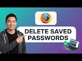 How to DELETE SAVED PASSWORDS in Mozilla Firefox (Step by Step)