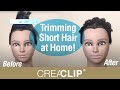 Trimming Short Hair at Home! DIY haircutting with the CreaClip!