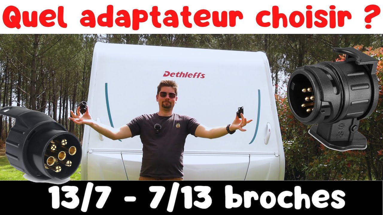 Adaptateur faisceau d'attelage - 13/ 7 broches - Renault