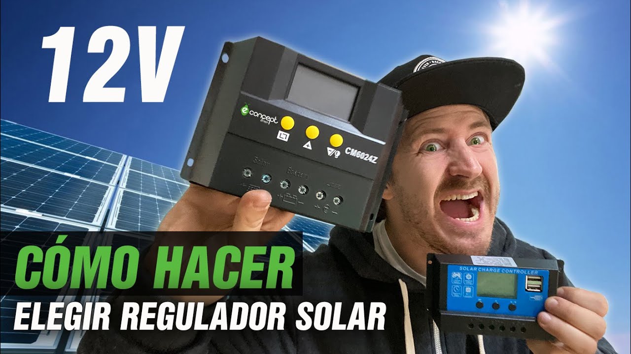 Clasificar Bóveda cinturón Como instalar sistema de paneles solares con baterías - PARTE 1 - ELEGIR  REGULADOR DE CARGA - YouTube