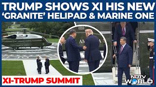 FULL: Trump Walks Xi Jinping Onto New Helipad And Takes Him Inside Marine One