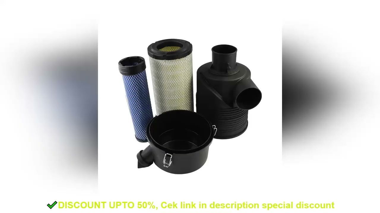 Air Filter Assembly 2652C123 2652C110 Compatible With Perkins Engine 1004-4T 1004-40T 1004-40TW 1104