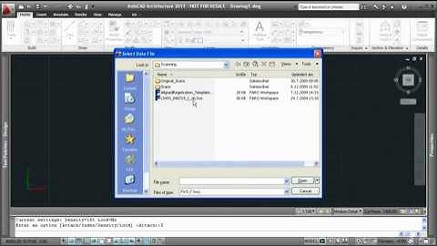 Loading Scan Data Into The AutoCAD Point Cloud Platform
