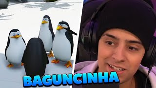 OS PINGUINS DE MADAGASCAR INVADIRAM A CIDADE ALTA!!! E A BAGUNCINHA!!