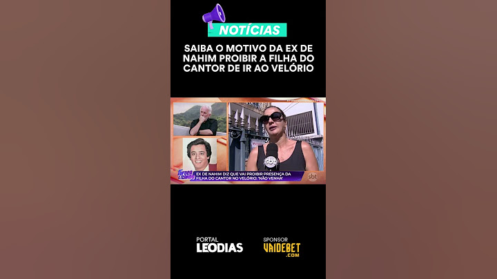 SAIBA O MOTIVO DA EX DE NAHIM PROIBIR A FILHA DO CANTOR DE IR AO VELÓRIO