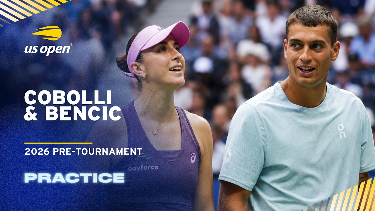 LIVE | Flavio Cobolli and Belinda Bencic | Practice Session | 2026 US Open