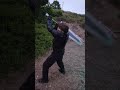 Real Life Dragonslayer Giant Sword Combos #dragonslayer #giantsword #berserk #fitnessjourney #shorts