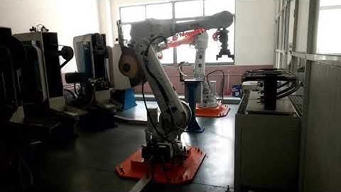 Automatic ABB robotic grinding polishing buffing system for chair accessories