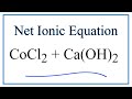 Net Ionic Equations and Spectator Ions