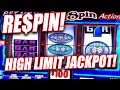 RESPIN! DOUBLE DIAMOND RESPIN HIGH LIMIT ★ HUGE JACKPOT WINNER ➜ SEVERAL HAND PAYS