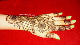 Beautiful flower mehndi design | Back hand mehndi designs |mehndi designs | mehandi design