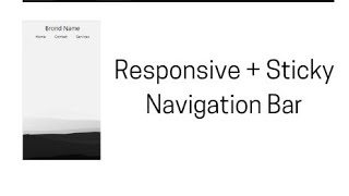 Sticky yet Responsive Navigation bar | Your Programmer