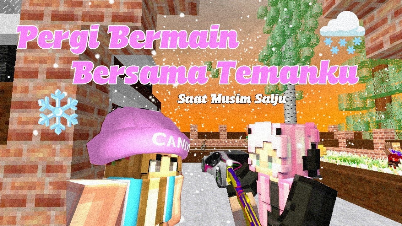 Pergi Bermain Bersama Temanku Saat Musim Salju ❄⛄|| School Party Craft