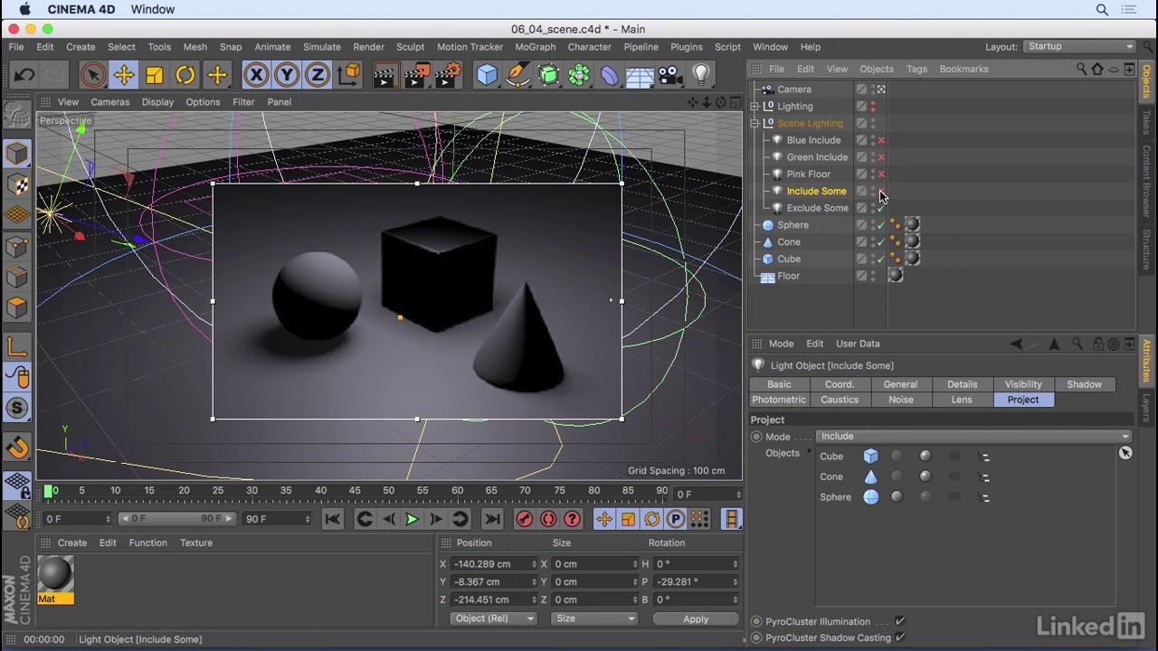 CINEMA 4D R18 Tutorial 030 Scene lighting - YouTube