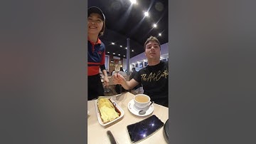 Waitress asks if he needs a fork...little does she know he speaks fluent #Mandarin #Chinese ?!