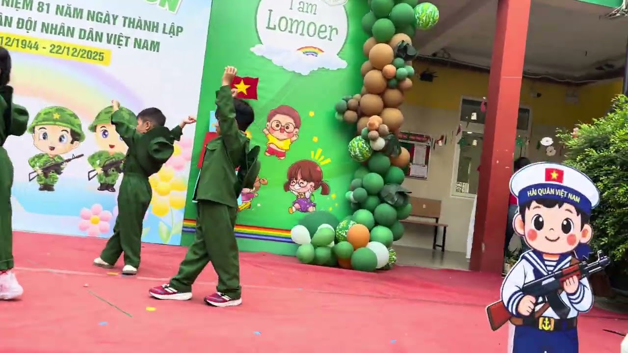 Tiết mục - hoạt cảnh Hò kéo pháo do các bé học sinh lớp O2 - LMNX thể hiện ngày 22/12/2026