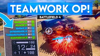 We ABUSED Teamwork in Battlefield 4! The Enemies DID NOT Like It...