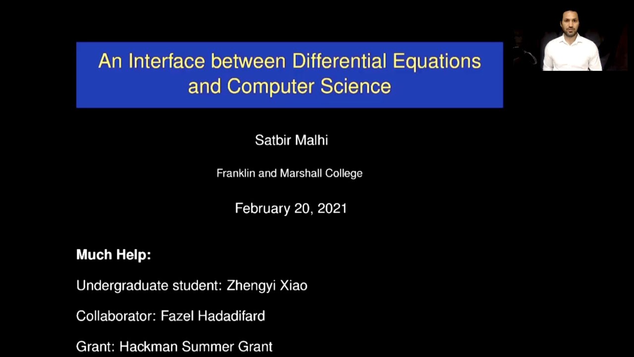 Research Talk An interface between Differential Equations and Computer