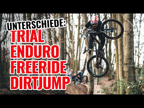 MTB-Erklärung von MARC DIEKMANN: die Unterschiede bei Downhill, Dirtjump, Enduro, Freeride und Trial