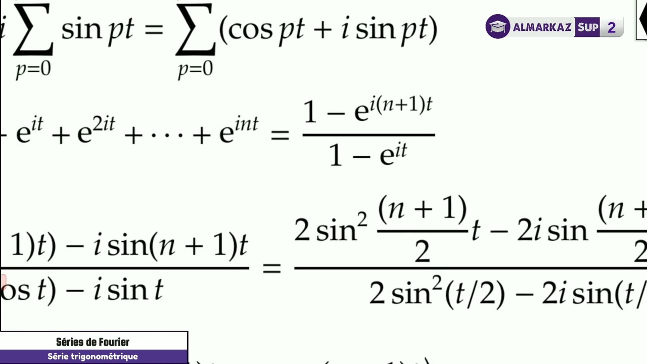 Séries de Fourier | Partie 1(Série trigonométrique)