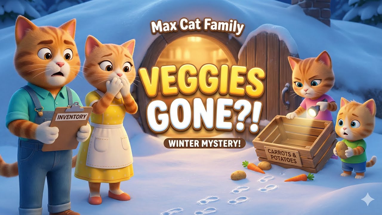 The Max Farm Family – Winter Root Veggie Rescue! 🥕 Missing Cellar Mystery ❄️ Kid Safety Rules