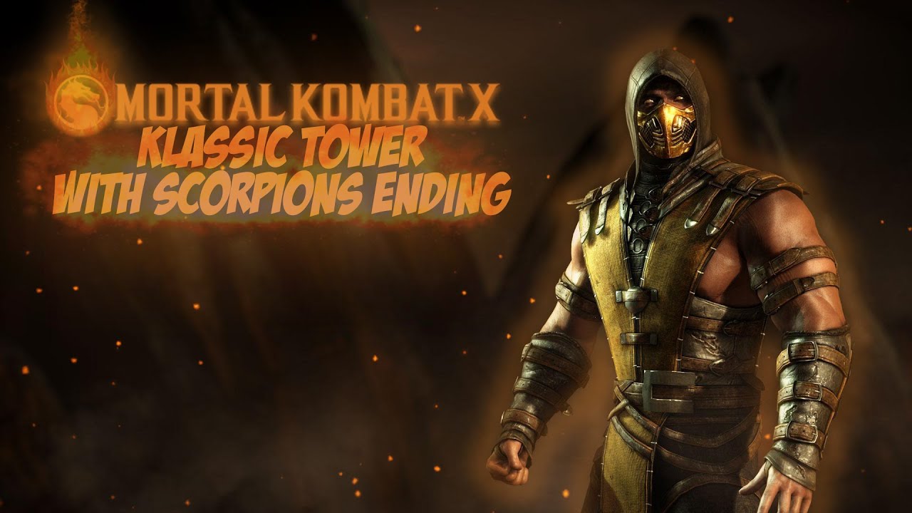 Mortal Kombat X Scorpion Klassic Tower + Ending YouTube