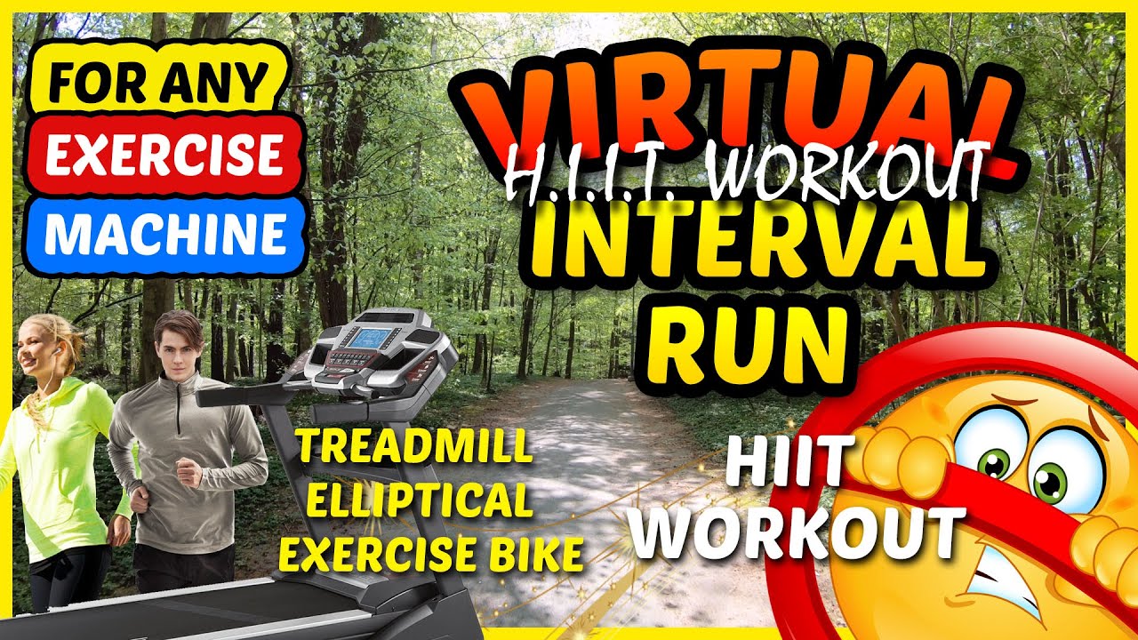 23 Min HIIT Workout Treadmill Elliptical Exercise Bike HIIT