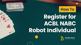 How to register for the ACBL NABC Robot Individual screenshot 4