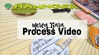 Scrapbooking Process: Hannover Layout with Arrows