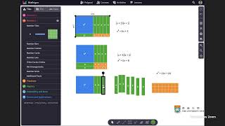 binomial expansion and factorisation using algebra tiles in polypad