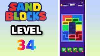 Sand blocks Drop puzzle level 34 Gameplay #subscribemychannel 