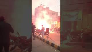 Faulty Electricity Pole Sending Out Sparks