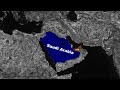 Saudi Arabia, UAE Free GeoLayer Map Animation