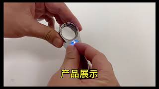 Triplet Lens Diamond Magnifiers , Folding Metal Jewelers Eye Loupes screenshot 2