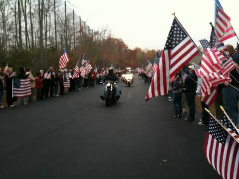 TJ Honeycutt escorted to his final resting place.